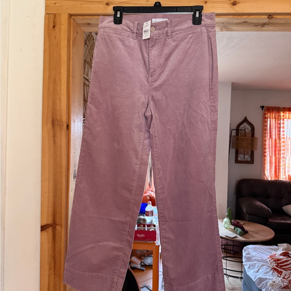 LOFT Mauve Flare & Wide Leg Jeans